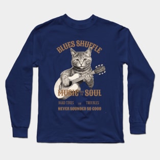 cat and guitar Long Sleeve T-Shirt